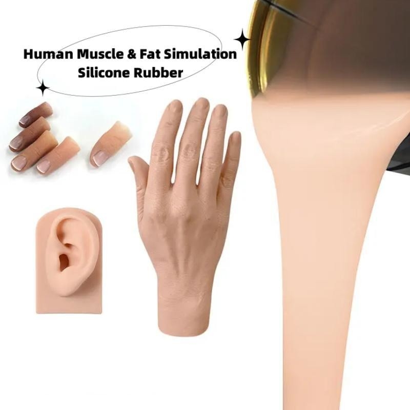 하는 인공 수족을 위한 4.0Mpa 인간 근육과 살찐 시뮬레이션 탄성체 실리콘 고무